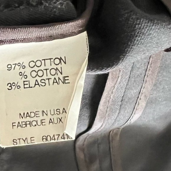 Theory Brown Single Button Blazer Jacket Cotton B - Picture 9 of 12